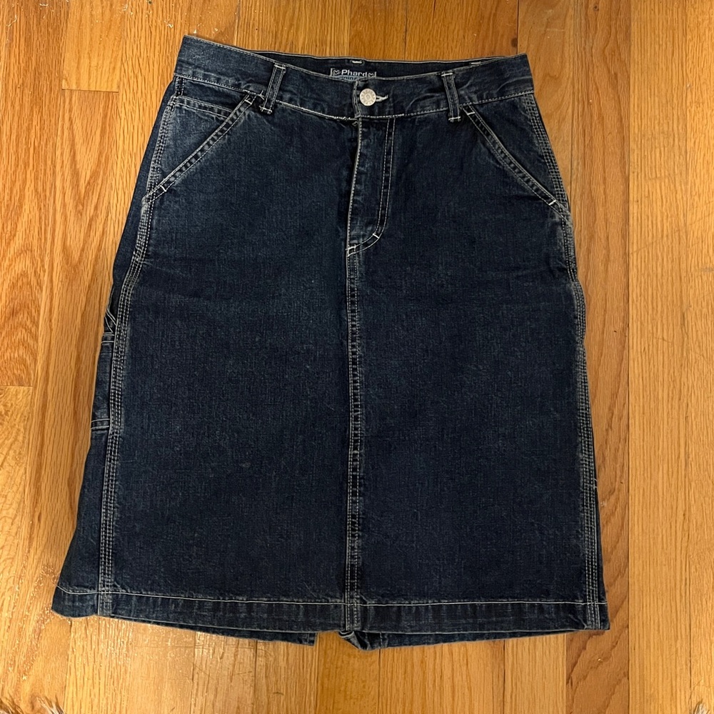 Y2K vintage denim skirt